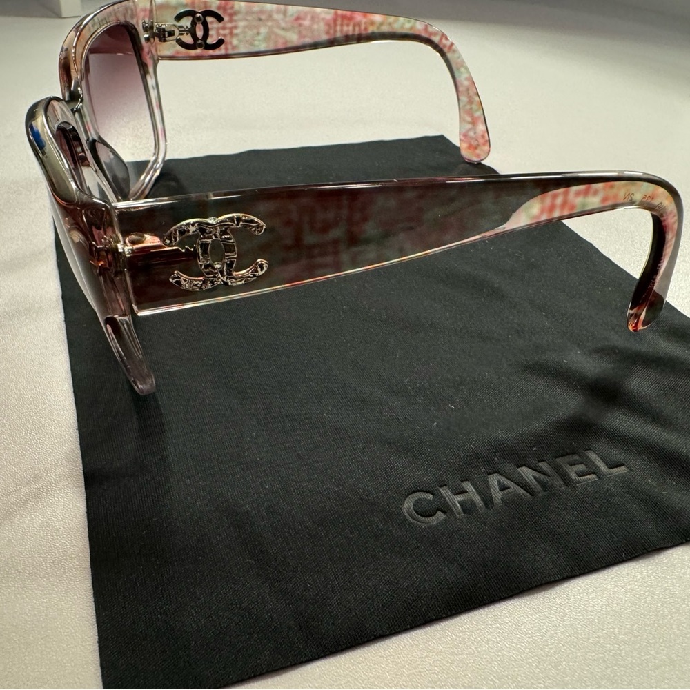 Chanel Multicolor Gradient 5220 Cc Square Sunglas… - image 6